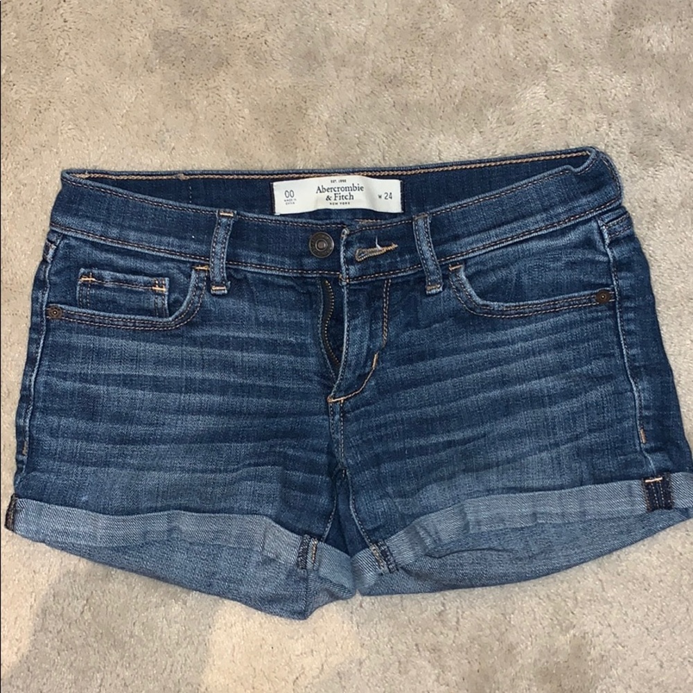 Abercrombie and Fitch Mid-rise Jean Shorts